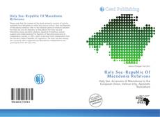 Bookcover of Holy See–Republic Of Macedonia Relations