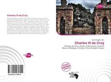 Capa do livro de Charles III de Croÿ 