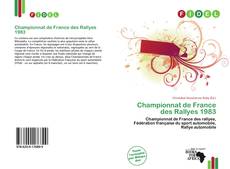Championnat de France des Rallyes 1983的封面