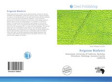 Bookcover of Erigeron Biolettii