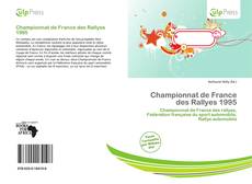 Capa do livro de Championnat de France des Rallyes 1995 