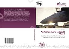 Copertina di Australian Army in World War II