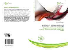 Copertina di Battle of Tsimba Ridge