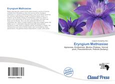 Buchcover von Eryngium Mathiasiae