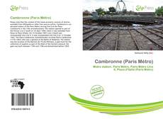 Cambronne (Paris Métro) kitap kapağı