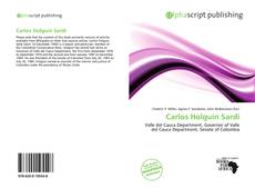 Portada del libro de Carlos Holguín Sardi