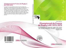 Copertina di Championnat de France de Rugby à XV 1972-1973