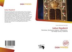 Copertina di Lotus Haydonii