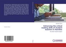 Copertina di Enhancing the critical reading skills of student teachers in Namibia