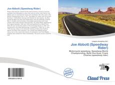 Bookcover of Joe Abbott (Speedway Rider)
