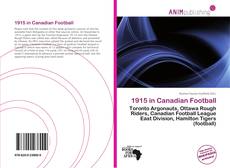 Couverture de 1915 in Canadian Football