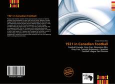 Copertina di 1921 in Canadian Football