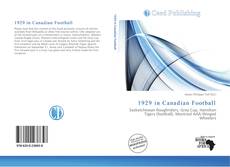 Portada del libro de 1929 in Canadian Football