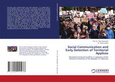 Copertina di Social Communication and Early Detection of Territorial Applices