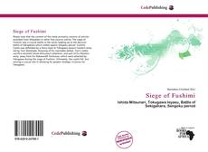 Buchcover von Siege of Fushimi