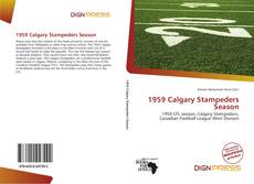 Portada del libro de 1959 Calgary Stampeders Season