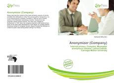 Buchcover von Anonymizer (Company)