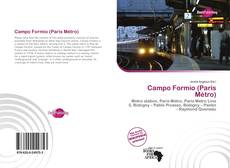 Portada del libro de Campo Formio (Paris Métro)