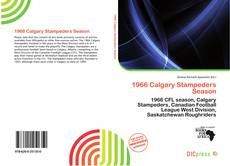 1966 Calgary Stampeders Season的封面