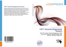 1971 Toronto Argonauts Season的封面