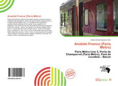 Copertina di Anatole France (Paris Métro)