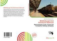 Middleburgh And Schoharie Railroad的封面