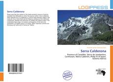 Portada del libro de Serra Calderona