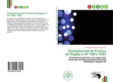 Copertina di Championnat de France de Rugby à XV 1981-1982