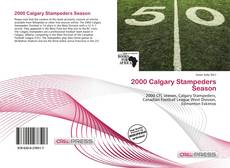 Capa do livro de 2000 Calgary Stampeders Season 