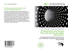 Capa do livro de Championnat de France Pro A de Tennis de Table 2010-2011 