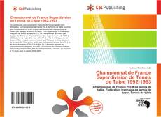 Portada del libro de Championnat de France Superdivision de Tennis de Table 1992-1993