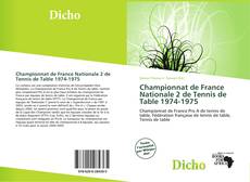 Обложка Championnat de France Nationale 2 de Tennis de Table 1974-1975