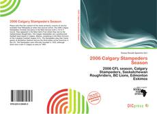 Copertina di 2006 Calgary Stampeders Season