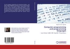 Portada del libro de Computer programming and programming languages