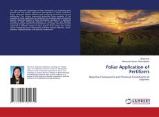 Copertina di Foliar Application of Fertilizers