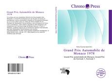 Buchcover von Grand Prix Automobile de Monaco 1978