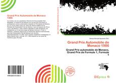 Portada del libro de Grand Prix Automobile de Monaco 1986