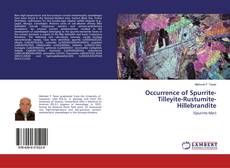 Buchcover von Occurrence of Spurrite-Tilleyite-Rustumite-Hillebrandite