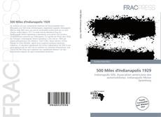 500 Miles d'Indianapolis 1929 kitap kapağı