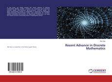 Buchcover von Recent Advance in Discrete Mathematics