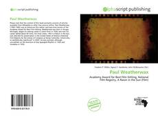 Обложка Paul Weatherwax