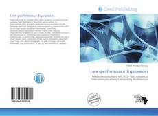 Portada del libro de Low-performance Equipment