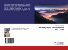 Philosophy of Ancient India and China kitap kapağı