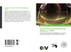 Capa do livro de Grand Prix Automobile de Belgique 1963 