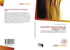 Bookcover of Grand Prix Automobile de Belgique 1972