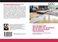 Portada del libro de Sociología del desarrollo en el marco de la Universidad Venezolana