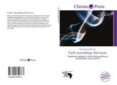 Buchcover von Call-recording Services