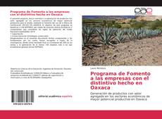 Capa do livro de Programa de Fomento a las empresas con el distintivo hecho en Oaxaca 