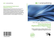 Capa do livro de 93rd (Sutherland Highlanders) Regiment of Foot 