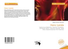 Bookcover of Hans Landa